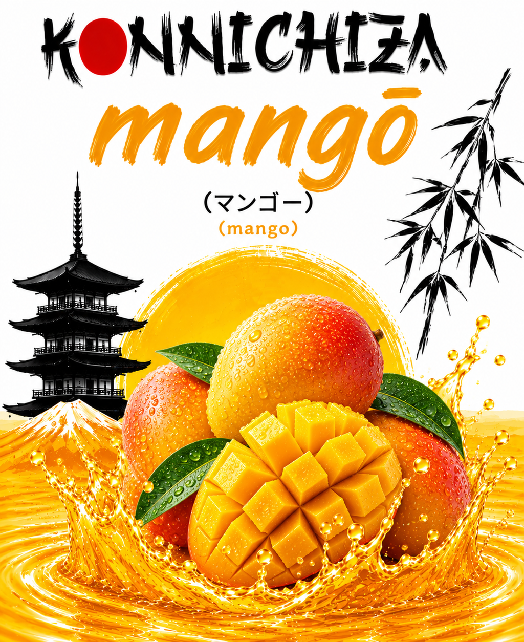 Coming soon Konnichiza Fruit-Taffy / Mango / 5pack 150mg