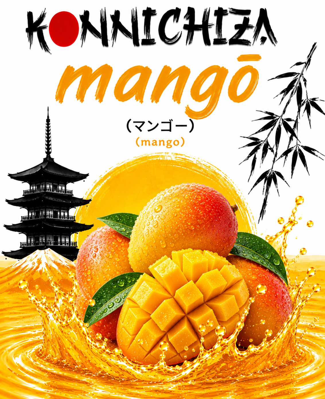 Coming soon Konnichiza Fruit-Taffy / Mango / 5pack 150mg